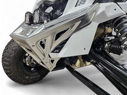 2017 TO CURRENT CAN-AM X3 MAVERICK MACHINED BILLET FRONT WINCH BUMPER (CLEAR ANODIZE)