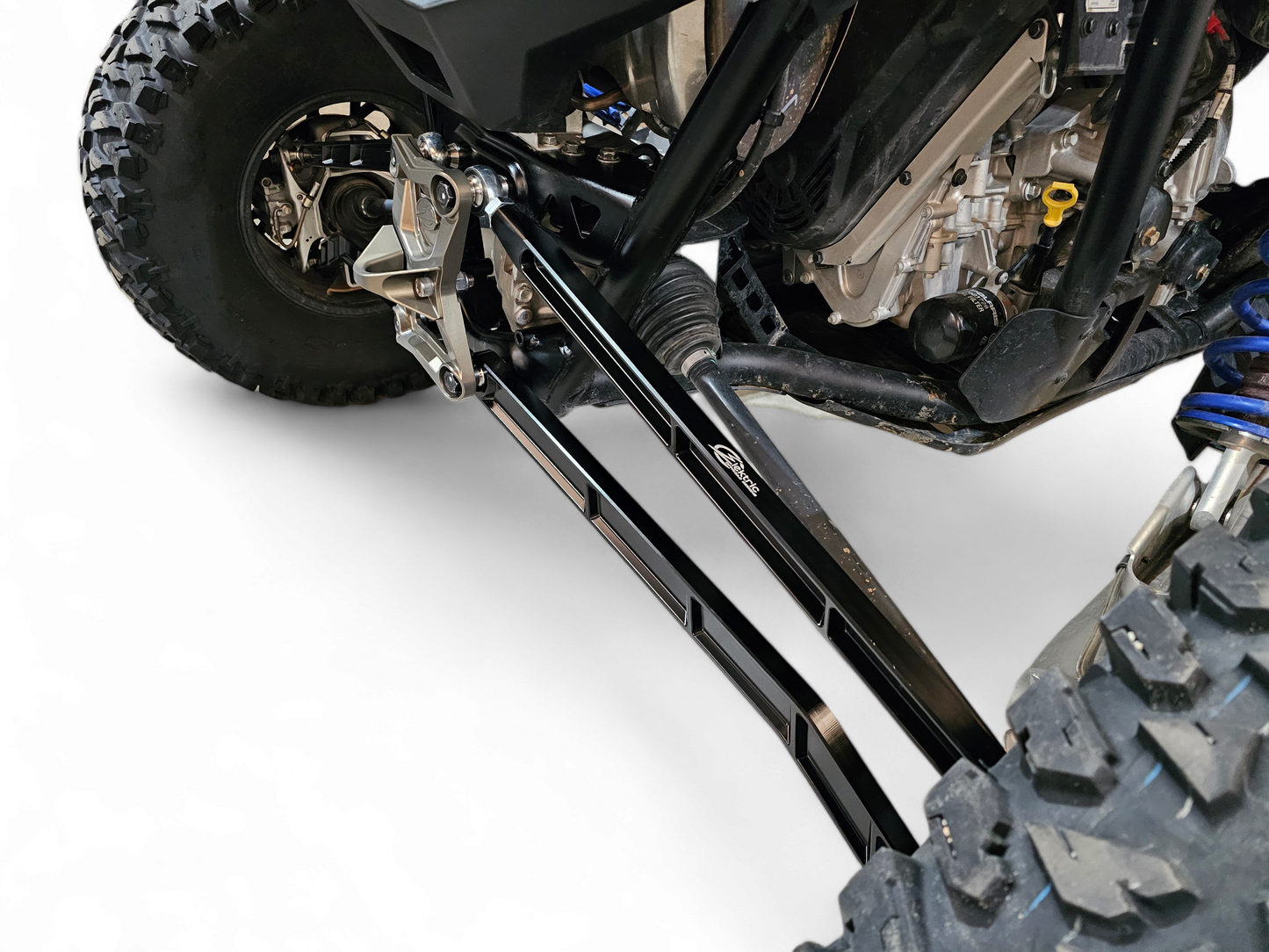 2022 TO CURRENT POLARIS RZR PRO R, PRO S, TURBO R HIGH CLEARANCE RADIUS RODS IN BLACK FINISH