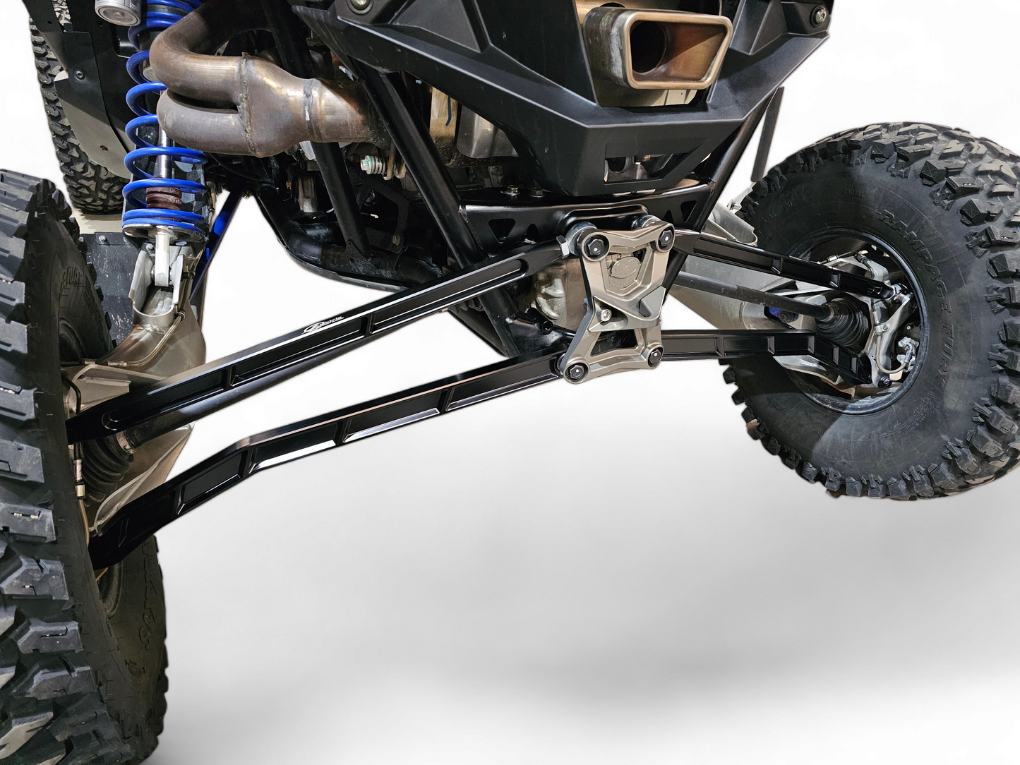 2022 TO CURRENT POLARIS RZR PRO R, PRO S, TURBO R HIGH CLEARANCE RADIUS RODS IN BLACK FINISH