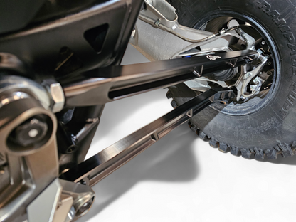 2022 TO CURRENT POLARIS RZR PRO R, PRO S, TURBO R HIGH CLEARANCE RADIUS RODS IN BLACK FINISH