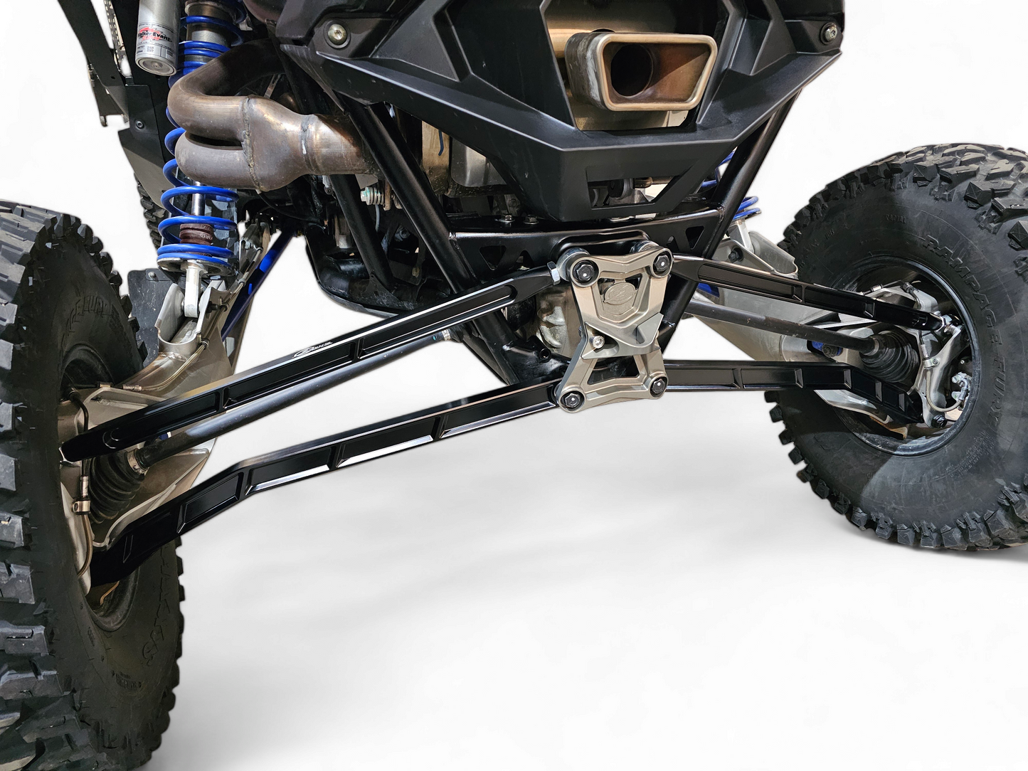 2022 TO CURRENT POLARIS RZR PRO R, PRO S, TURBO R HIGH CLEARANCE RADIUS RODS IN BLACK FINISH
