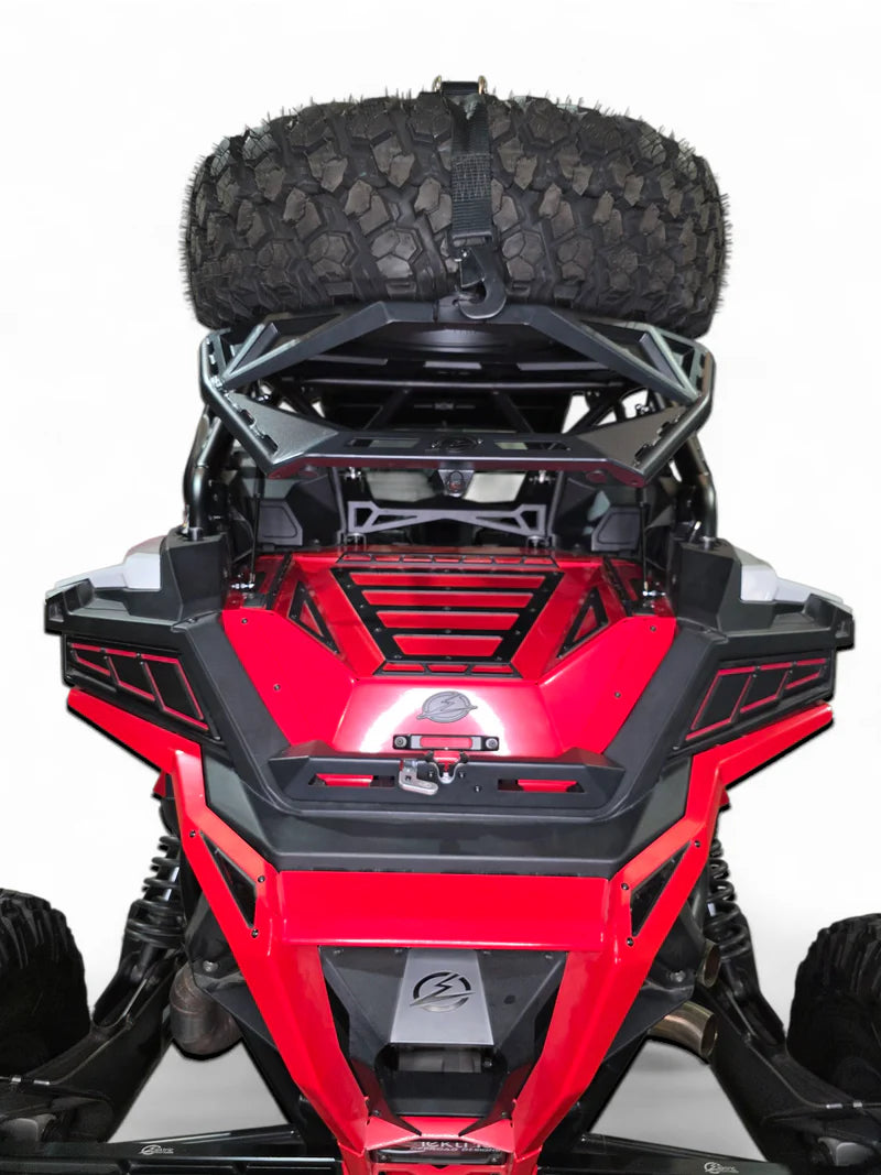 2020+ POLARIS RZR PRO XP, 2022+ PRO R/TURBO R, 2025+ PRO R/PRO S TIRE RACK