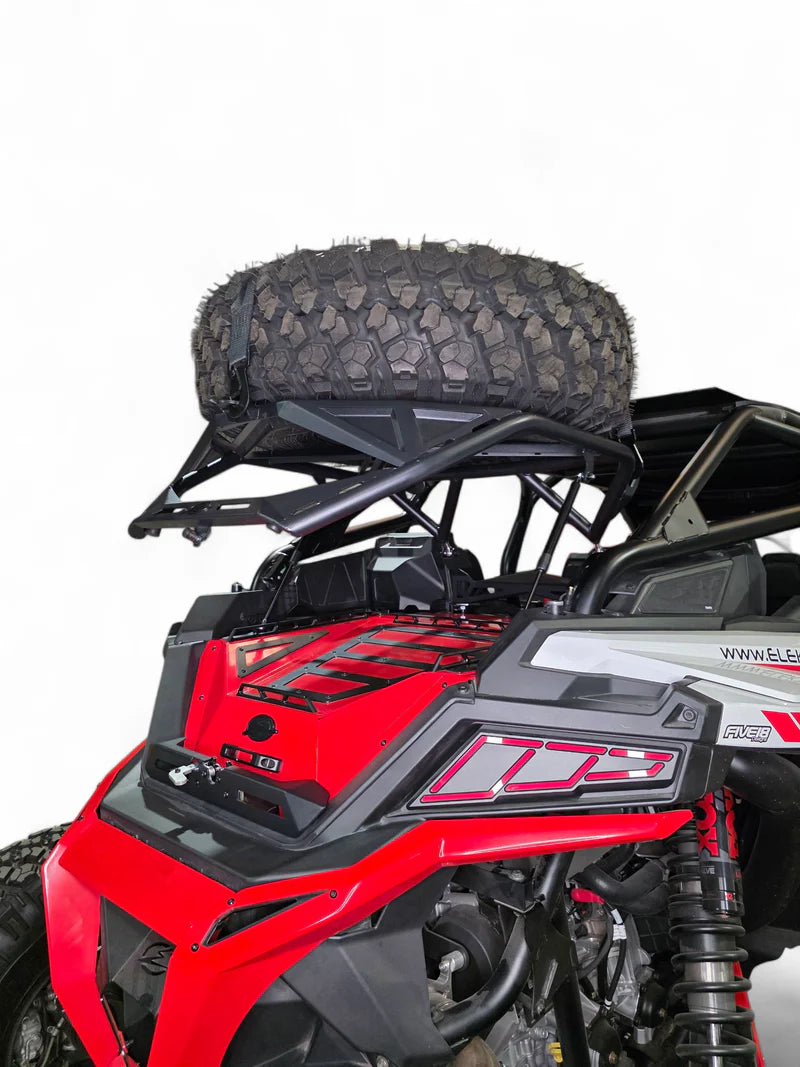 2020+ POLARIS RZR PRO XP, 2022+ PRO R/TURBO R, 2025+ PRO R/PRO S TIRE RACK