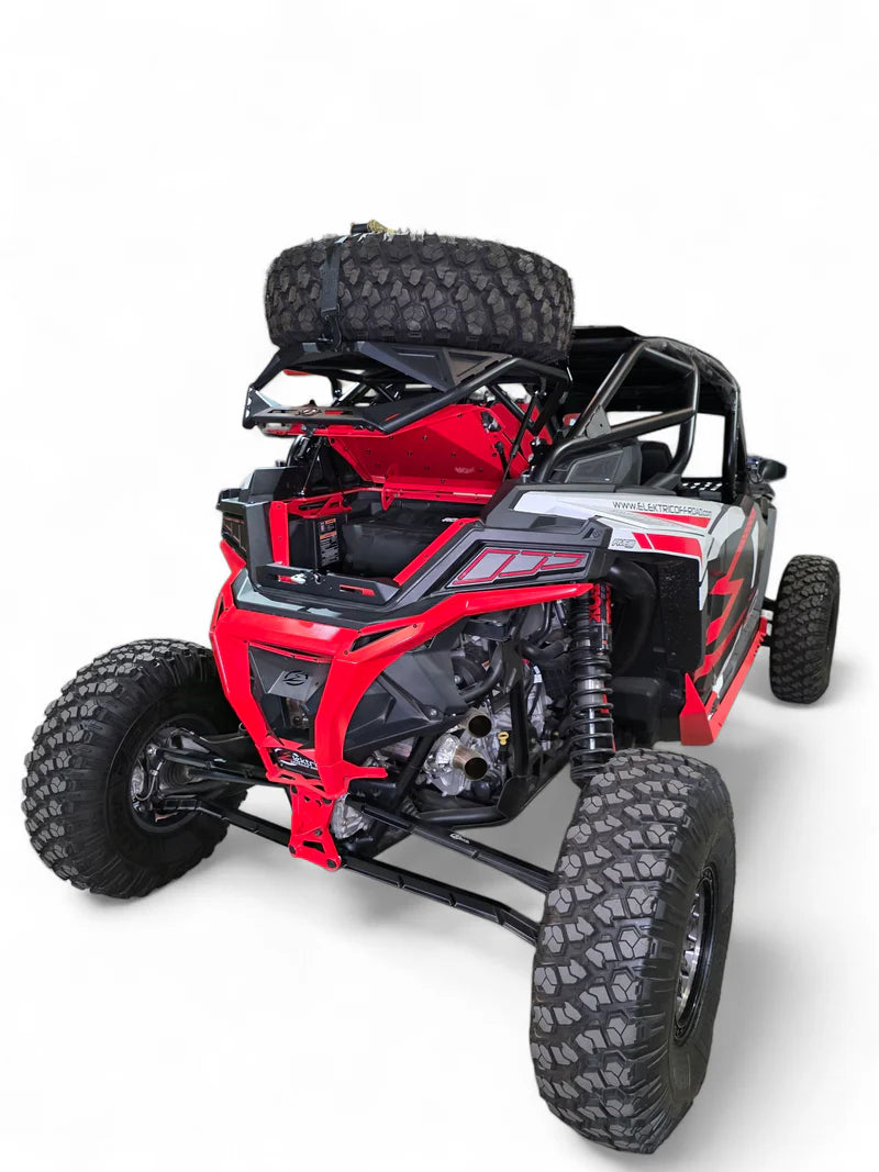 2020+ POLARIS RZR PRO XP, 2022+ PRO R/TURBO R, 2025+ PRO R/PRO S TIRE RACK