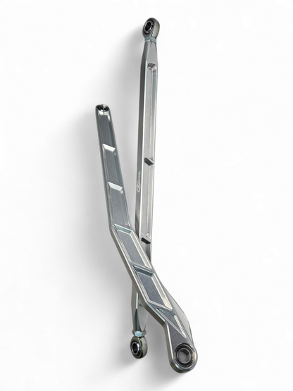 2022 TO CURRENT POLARIS RZR PRO R, PRO S, TURBO R HIGH CLEARANCE RADIUS RODS IN CLEAR FINISH