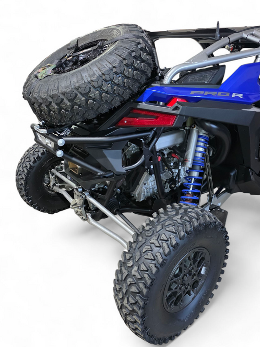 2022+ POLARIS RZR PRO R/TURBO R AMP REAR TIRE RACK REAR BUMPER COMBO