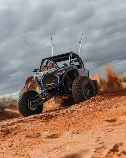 2022-2025 POLARIS RZR PRO R/TURBO R MACHINED BILLET FRONT WINCH BUMPER (BLACK ANODIZE)