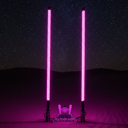 V2 BLACK OUT LED WHIP SET: THE ULTIMATE STEALTH