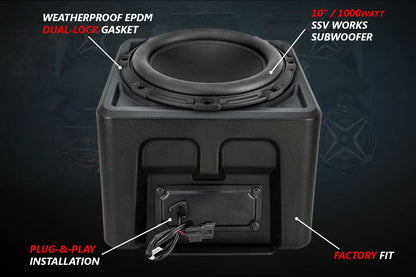 SSV Works 2018-2024 Polaris Ranger XP1000 V-Spec 3-Speaker Audio System w/JVC