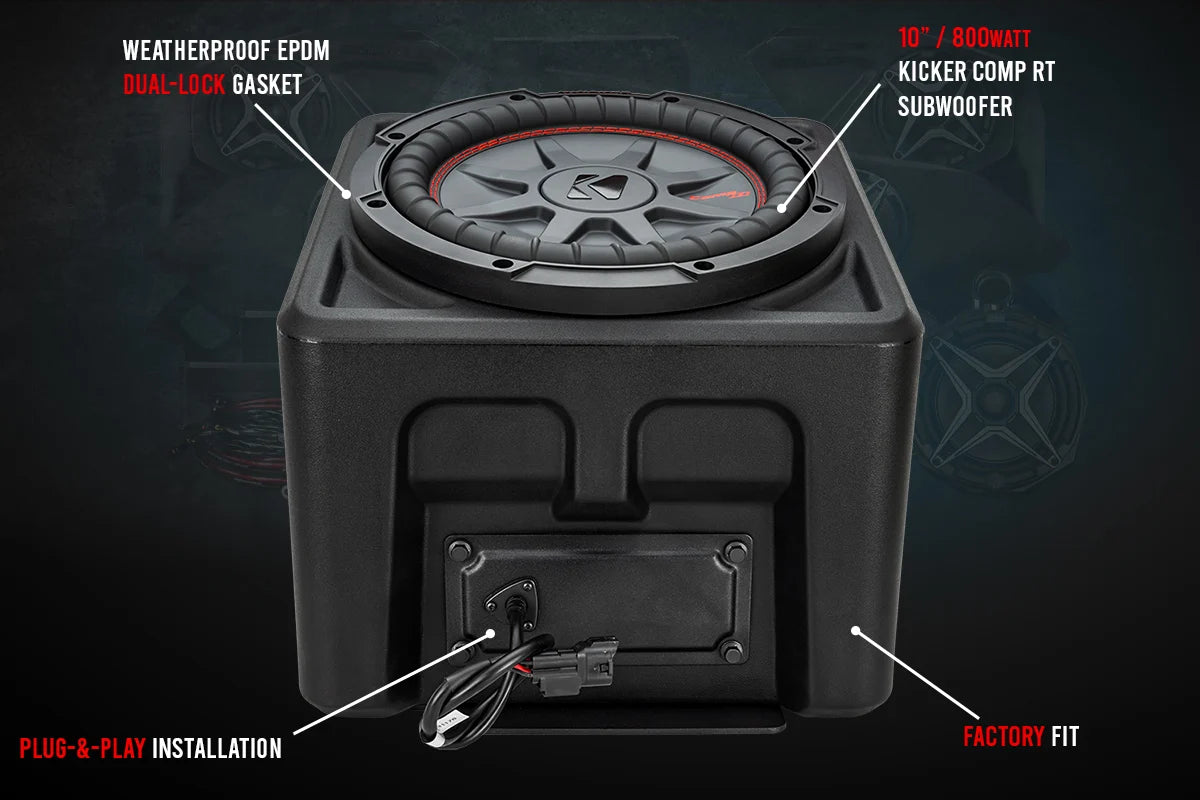 SSV Works 2018-2025 Polaris Ranger XP1000 Underseat 10" Subwoofer