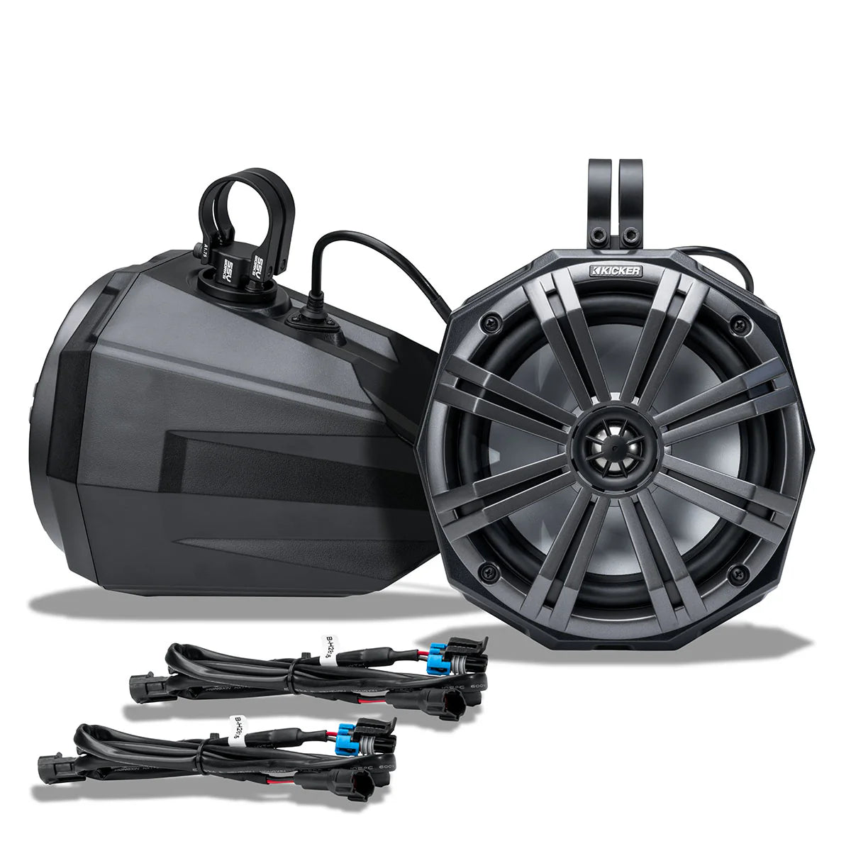SSV Works OEM Audio Expansion Kit with 8" Kicker KM Tower Speakers - Polaris RZR
