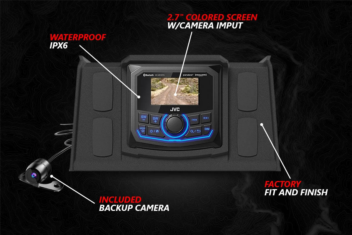 SSV Works 2014-2023 Polaris RZR A-Spec 5-Speaker Plug-&-Play Kit with JVC