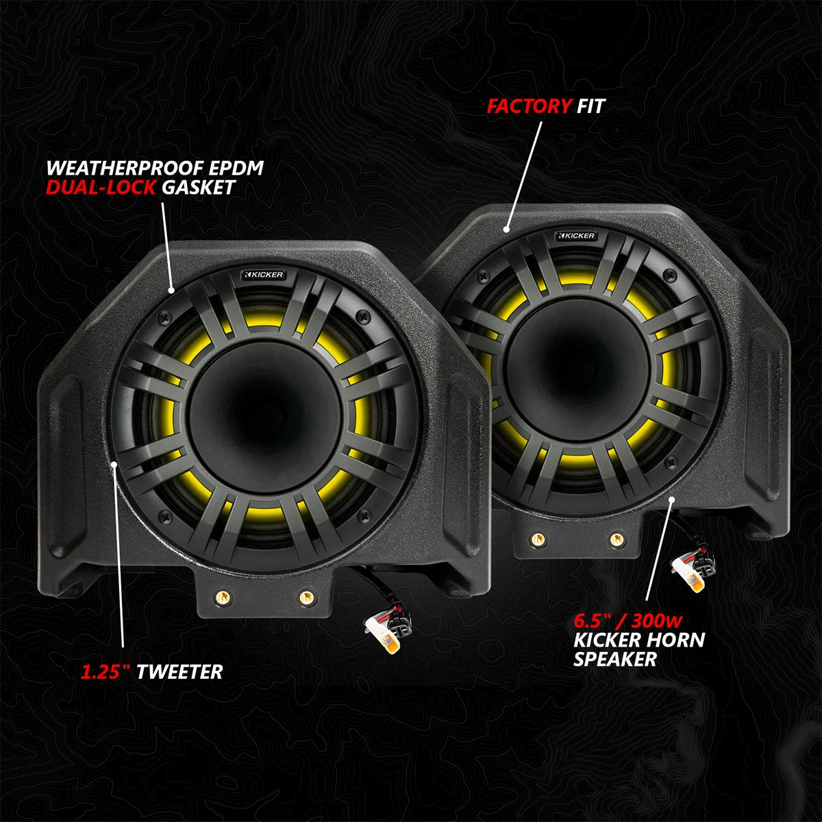 SSV Works 2020-2024 Polaris RZR PRO Series Phase-6 K-Spec 5-Speaker 1400watt System w/MRB4