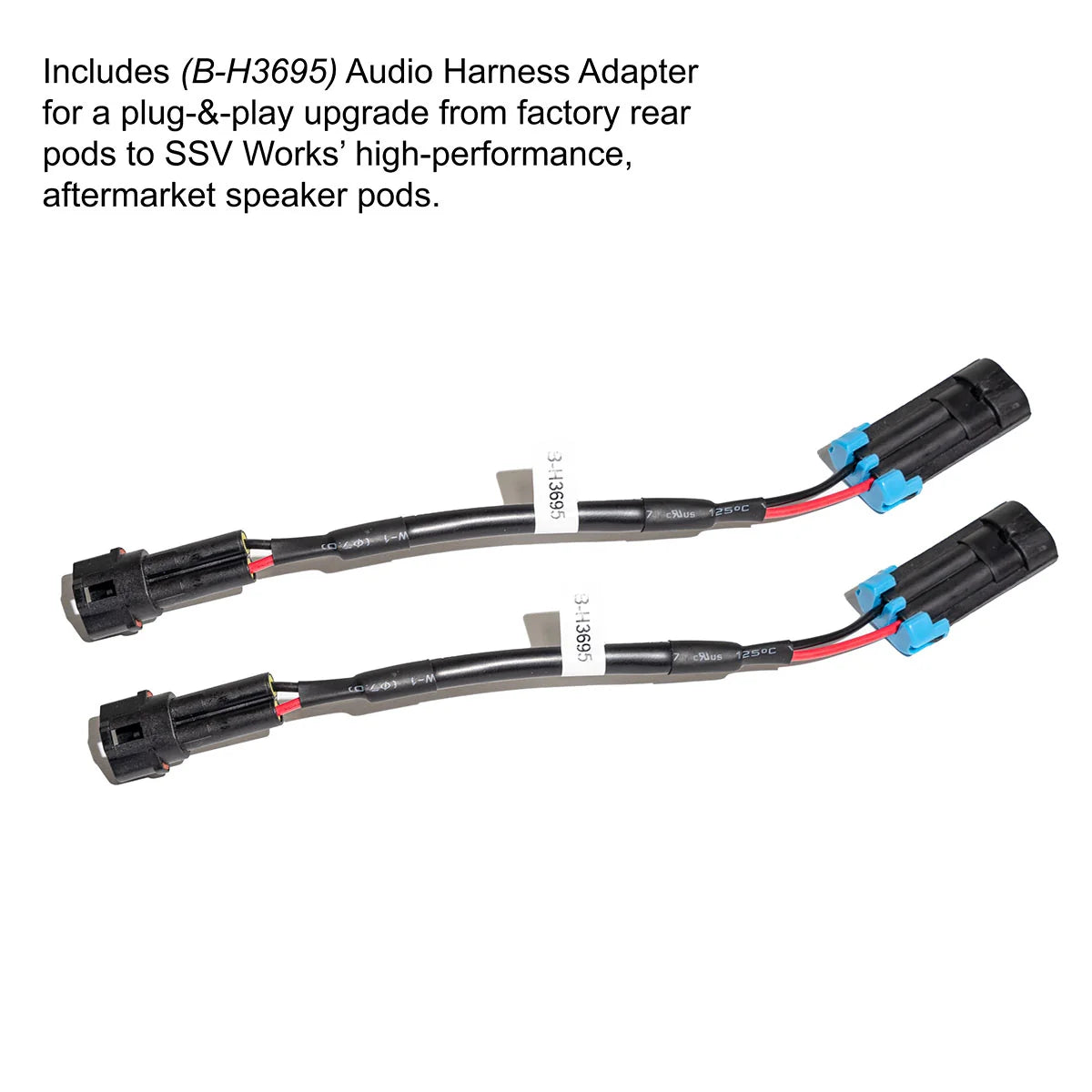 SSV Works 2020-2026 Polaris RZR Pro R / Turbo R / Pro S / Pro XP 6.5" Rear Hump Speaker Pods