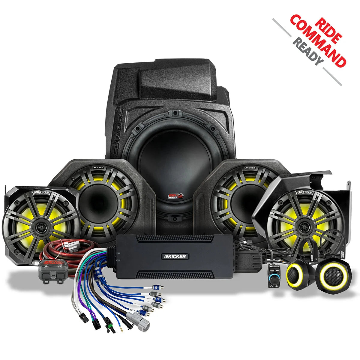 SSV Works Phase-6 K-Spec 7-Speaker Plug & Play Kit for Ride Command - Polaris RZR Pro R / Pro S / Pro XP (2025-2026)