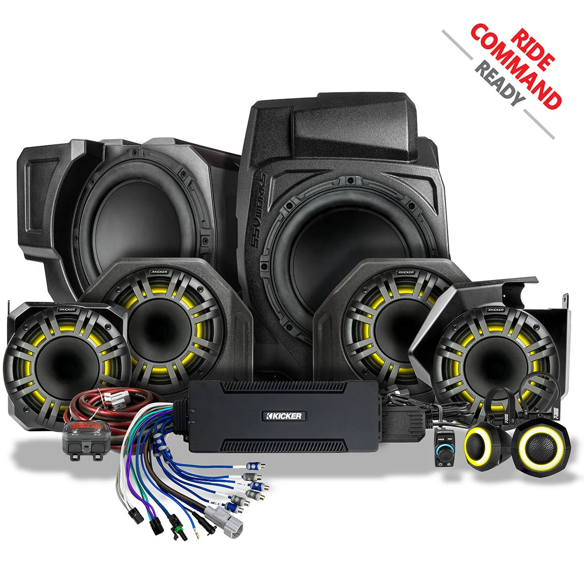SSV Works Phase-7 K-Spec 7-Speaker Plug & Play Kit for Ride Command - Polaris RZR Pro R / Pro S / Pro XP (2025-2026)