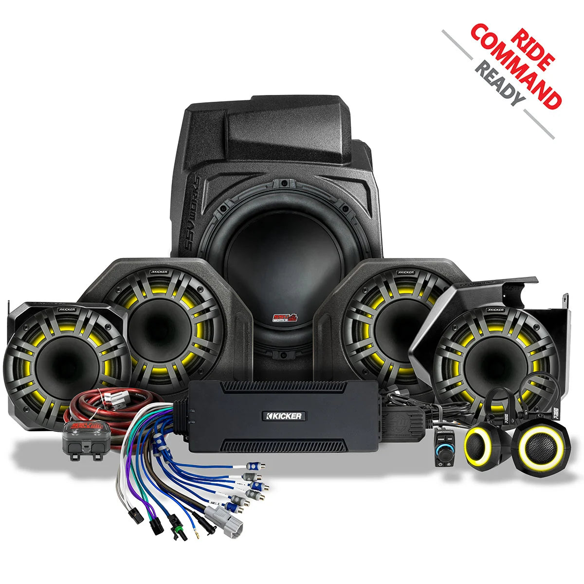 SSV Works Phase-7 K-Spec 7-Speaker Plug & Play Kit for Ride Command - Polaris RZR Pro R / Pro S / Pro XP (2025-2026)