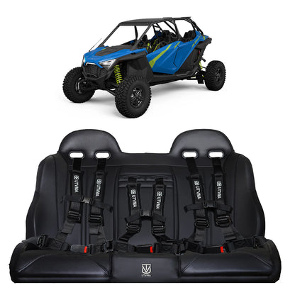 RZR 4 PRO (TURBO R, PRO R, PRO) REAR BENCH SEAT W/ HARNESSES (2020-2025)