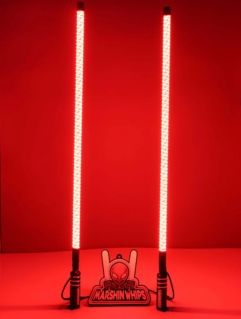 V2 BLACK OUT LED WHIP SET: THE ULTIMATE STEALTH