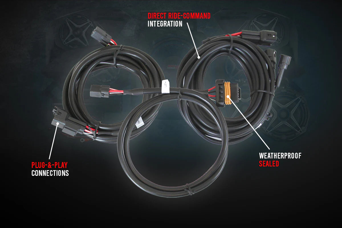 2014-2023 POLARIS RZR A-SPEC 5-SPEAKER PLUG & PLAY KIT FOR RIDE COMMAND