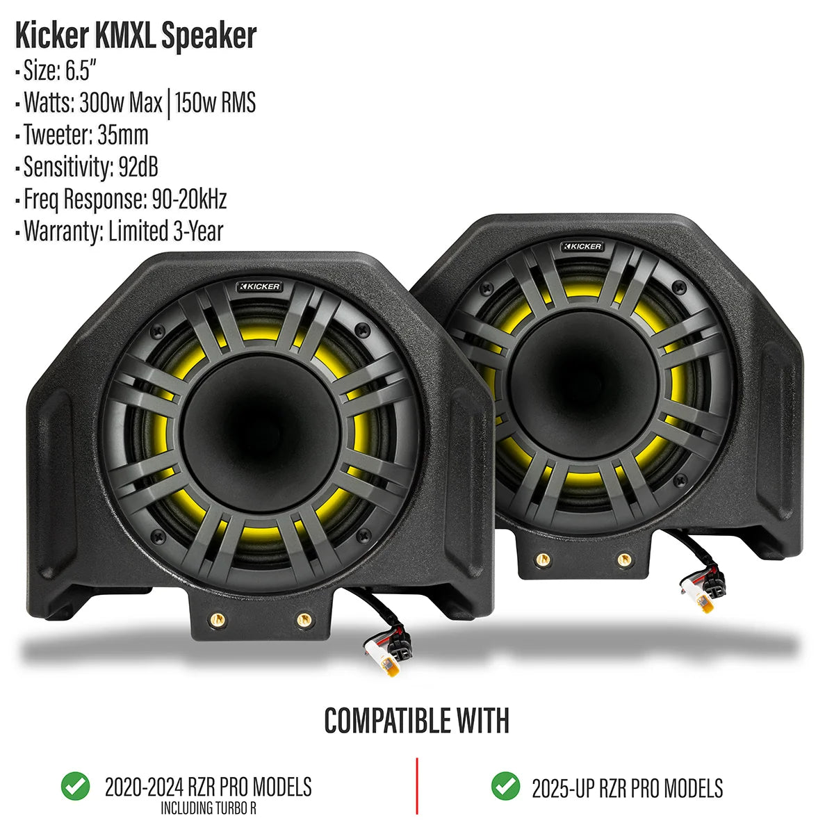 SSV Works 2020-2026 Polaris RZR Pro R / Turbo R / Pro S / Pro XP 6.5" Rear Hump Speaker Pods