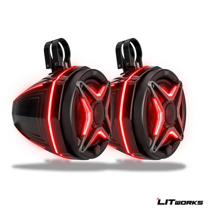 SSV Works 6.5" Cage Mount RGB Speaker Pods - Universal UTV Fit