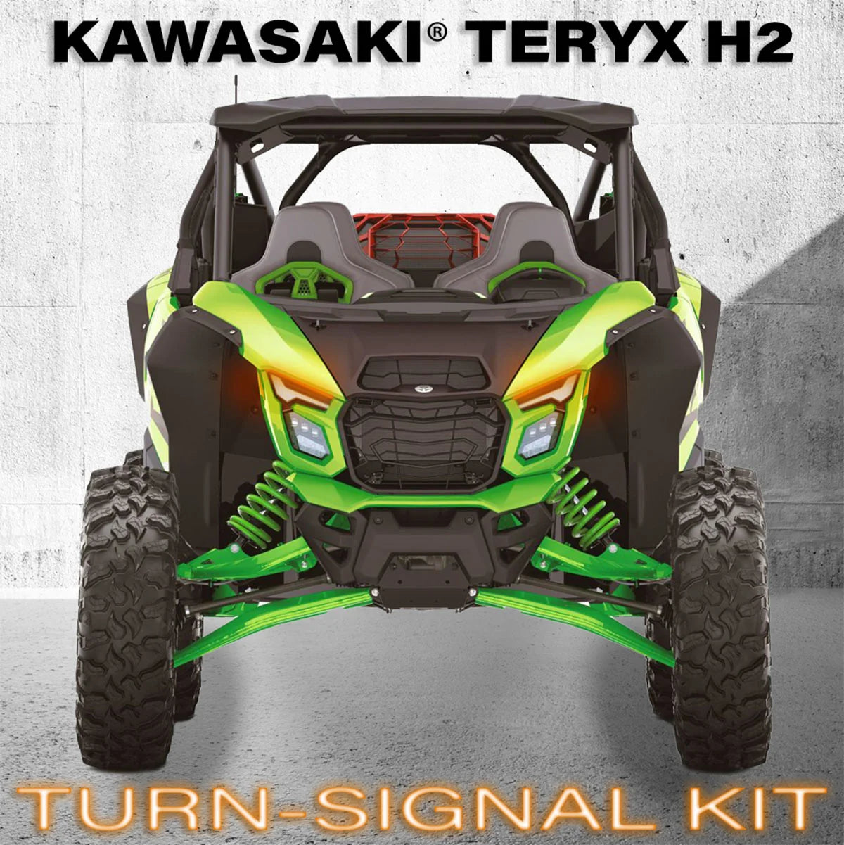 SSV Works 2026 Kawasaki Teryx H2 SWITCH Works Tango2 Turn Signal Plug-&-Play Kit w/Sequential Front LED Lights