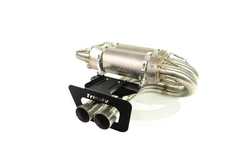Trinity Racing Can-Am Maverick R Max Dual Center-Exit Slip-On Exhaust (2024+)