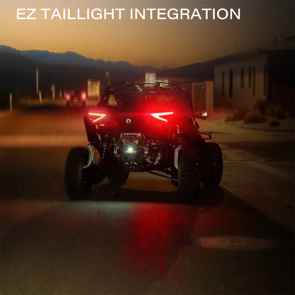 SSV Works Turn-Signal Plug-&-Play Kit | 2024-2026 Can-Am Maverick R | Sequential Front Fang Lights w/Taillight Integration