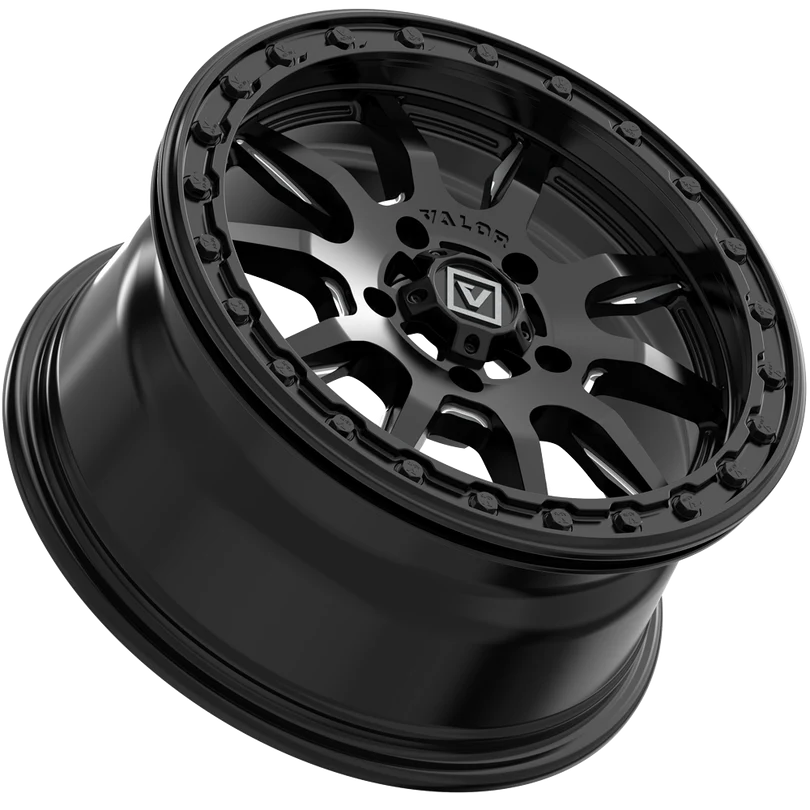 V15 SATIN BLACK 5x114.3 on ALPHA H2 35x10R15