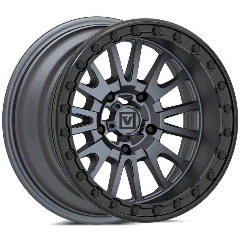 V16 BEADLOCK UTV WHEEL SATIN GUNMETAL 15X8 -12MM 5X114.3