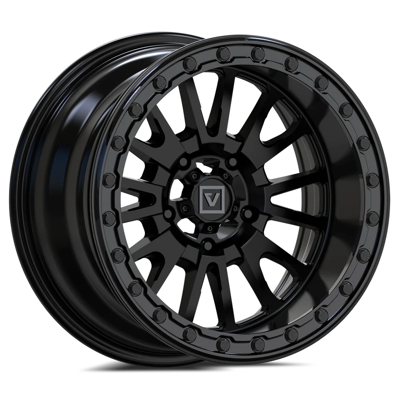 V16 BEADLOCK UTV WHEEL SATIN BLACK 15X8 -12MM 5X114.3