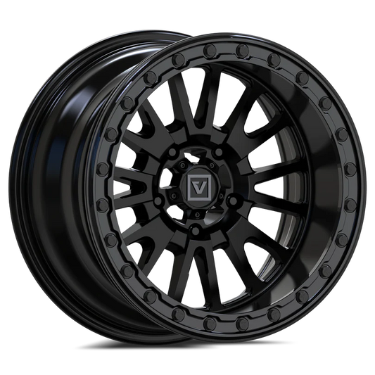V16 BEADLOCK UTV WHEEL SATIN BLACK 15X8 -12MM 5X114.3