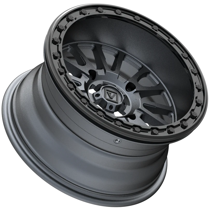 V16 BEADLOCK SATIN GUNMETAL 15X8 -12MM 4X156