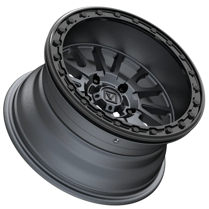 V16 BEADLOCK UTV WHEEL SATIN GUNMETAL 15X8 -12MM 5X114.3