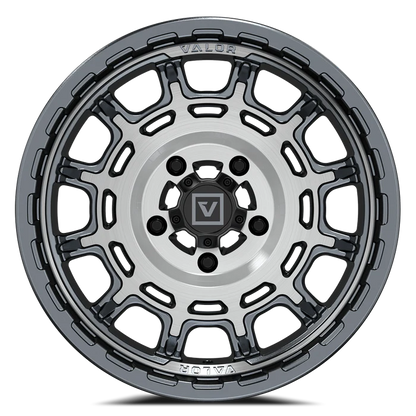 V17 UTV WHEEL BRUSHED GUNMETAL 15X8 +10MM 5X114.3