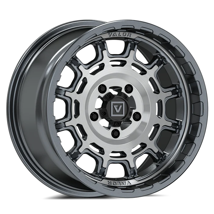 V17 UTV WHEEL BRUSHED GUNMETAL 15X8 +10MM 5X114.3