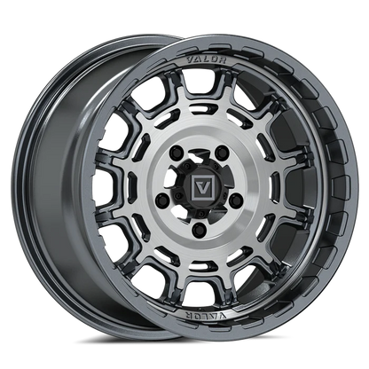 V17 UTV WHEEL BRUSHED GUNMETAL 15X8 +10MM 5X114.3