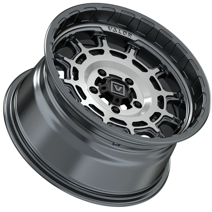 V17 UTV WHEEL BRUSHED GUNMETAL 15X8 +10MM 5X114.3