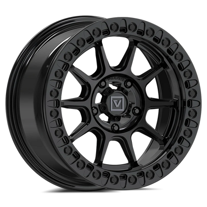 V18 BEADLOCK UTV WHEEL GLOSS BLACK 15X7 +30MM 5X114.3