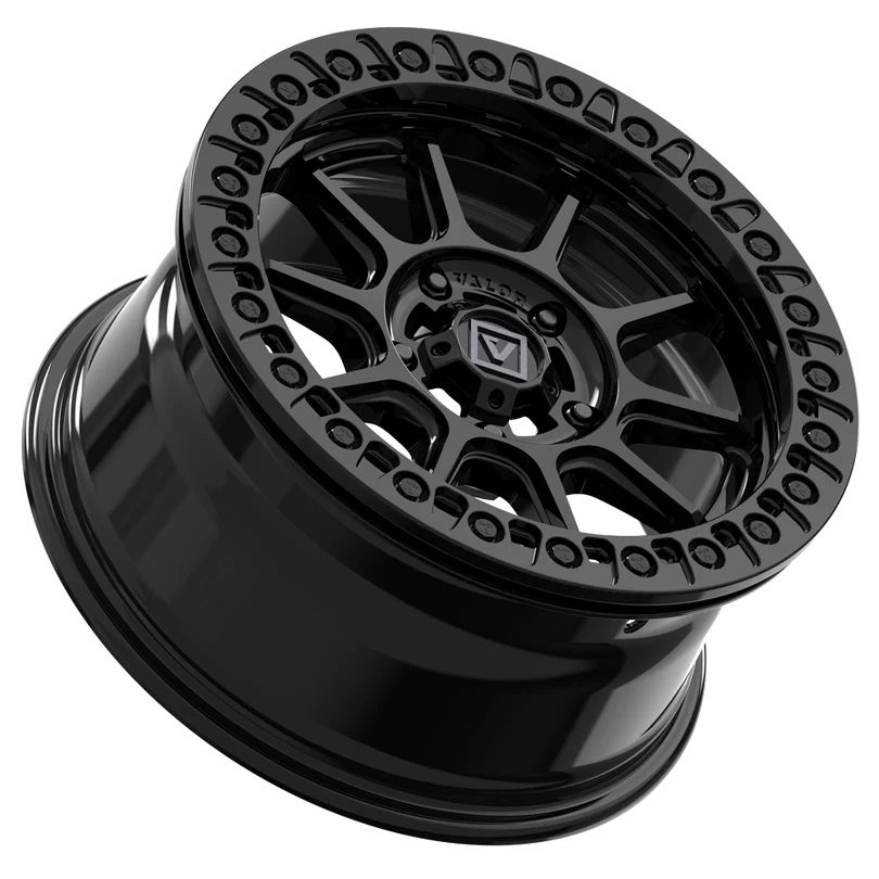 V18 BEADLOCK UTV WHEEL GLOSS BLACK 15X7 +30MM 5X114.3