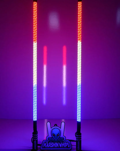 V2 BLACK OUT LED WHIP SET: THE ULTIMATE STEALTH