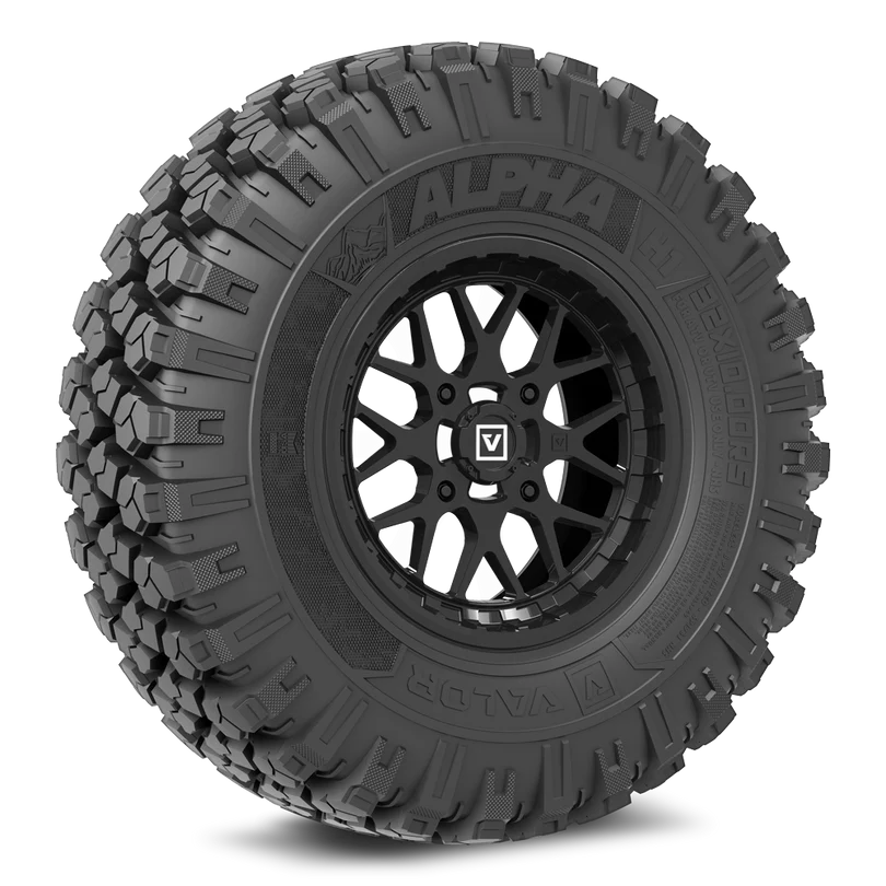 V03 GLOSS BLACK 4x156 on ALPHA H1 35x10R15