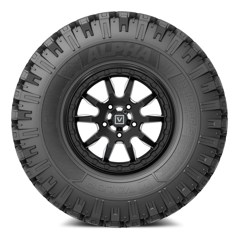 V15 SATIN BLACK 5x114.3 on ALPHA H2 35x10R15