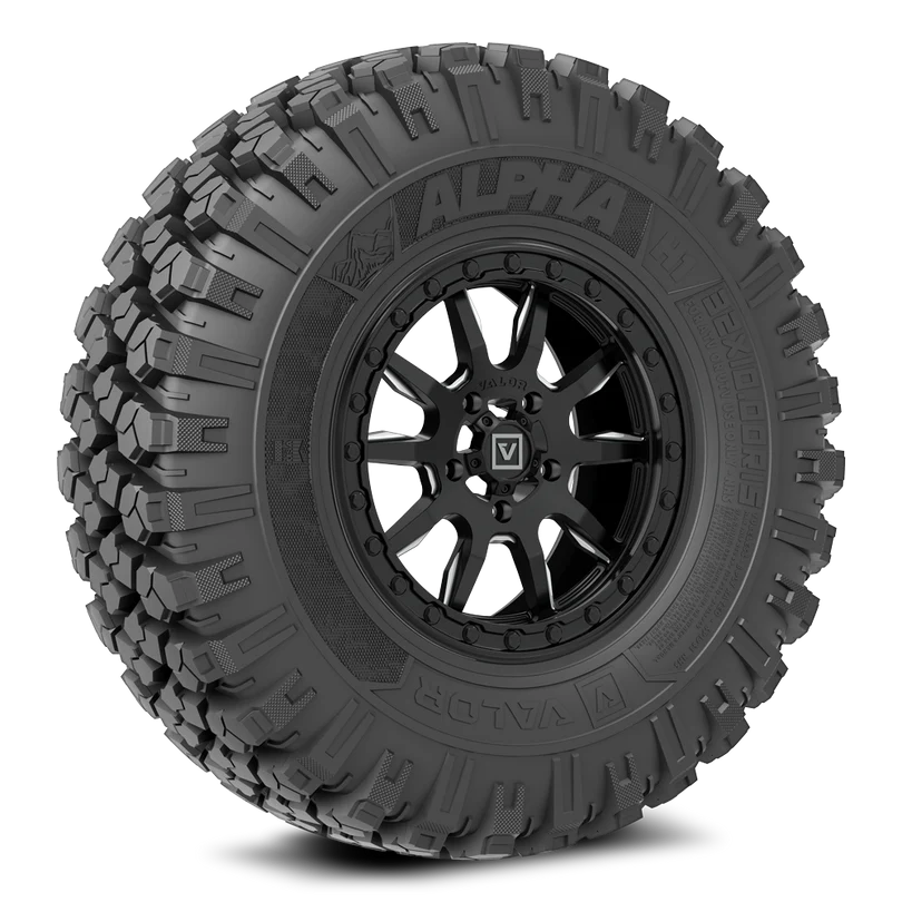 V15 SATIN BLACK 5x114.3 on ALPHA H2 35x10R15