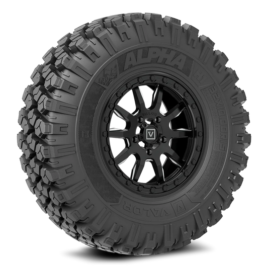 V15 SATIN BLACK 5x114.3 on ALPHA H1 32x10R15