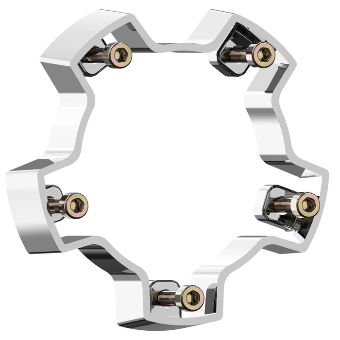 VCAP2 CENTER CAP RISER CHROME