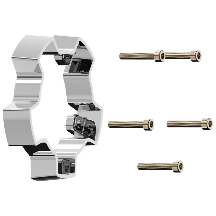VCAP2 CENTER CAP RISER CHROME