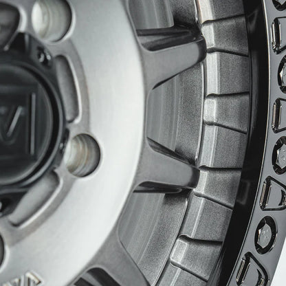 V09 BEADLOCK BRUSHED CHARCOAL 17X8 +40MM 4X156