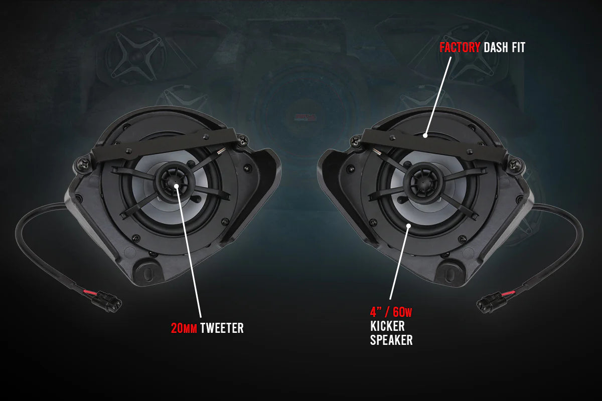 2017-2025 CAN-AM X3 4 INCH DASH SPEAKERS